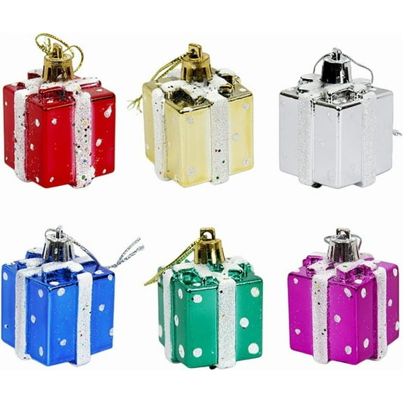 EONQY Christmas Candy Pendant Decor, 8cm 6pcs DIY Christmas Candy Ornaments Hanging Lollipop Ornament for Party Home Decorations (Multicolor-1)