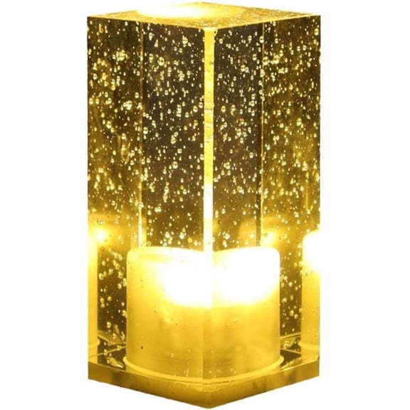 EONQY Crystal Table Lamp, LED Rechargeable Crystal lamp Bedlight Small Night Light Decorative Table Light for Living Room Bedroom Dinner Bar