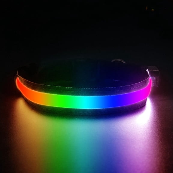 EONQY LED Dog Collar, Waterproof Light Up Safety Pet Collar USB Rechargeable Dog Light Collar for Small Medium Large Dogs