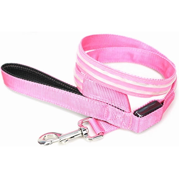 EONQY LED Dog Leash Light Up Dog Leash, 3 Lighting Modes USB Rechargeable for Night Walking Safety Pet Collar for Small/Medium/Large Dogs (Red)