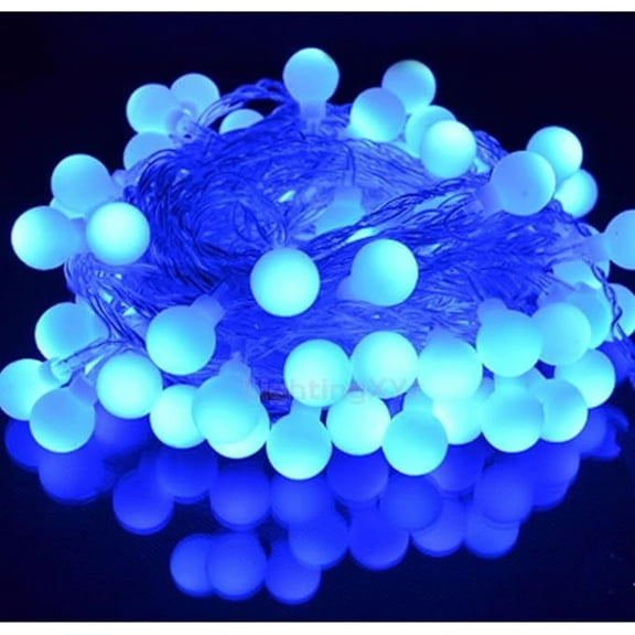 EONQY LED Globe String Lights, Fairy Lights USB Powered Christmas Lights for Decoration Party Festival Celebrate Birthday Wedding (10M 80LED, Purple)