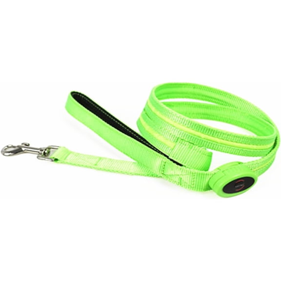 EONQY LED Light Up Dog Leash, 3 Lighting Modes Battery Operated Flashing Nylon Leash for Night Walking for Small Medium Large Dogs