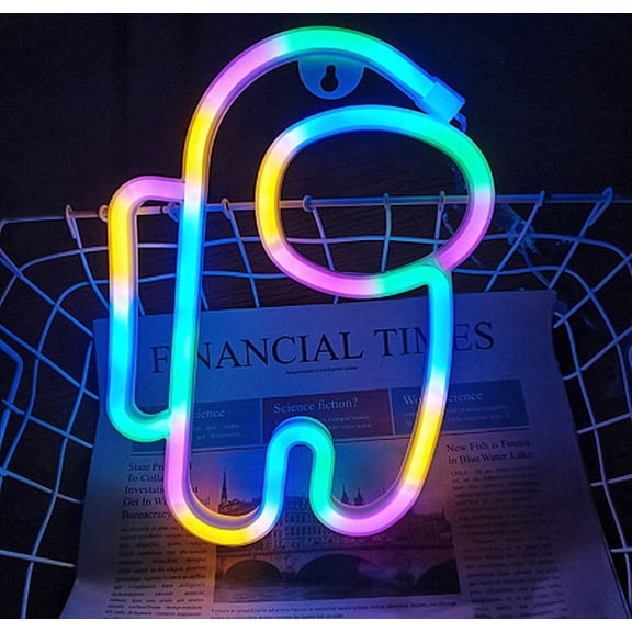 EONQY LED Neon Lights, Alien Neon Sign Lights Astronaut Neon Signs with USB or Battery Operated for Bedroom Wall Decor