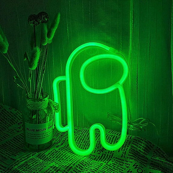 EONQY LED Neon Lights, Alien Neon Sign Lights Astronaut Neon Signs with USB or Battery Operated for Bedroom Wall Decor