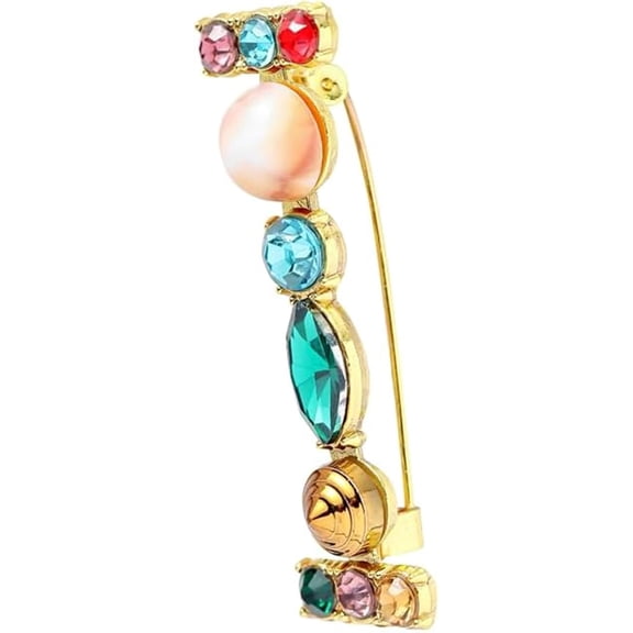 EONQY Letter Brooch Pin, Crystal Rhinestone Enamel Colorful Alphabet Breastpin for Women Bag Clothes Sweater Jewelry