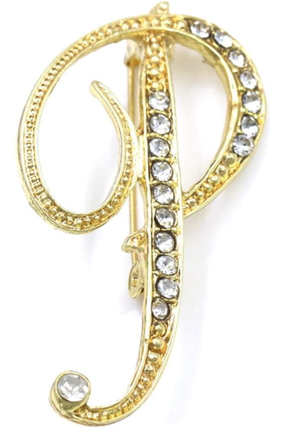 Letter Brooch Pins, A-Z 26 Personalized Design Letters fashion brooches collar pins for Women Suits Dress Coat