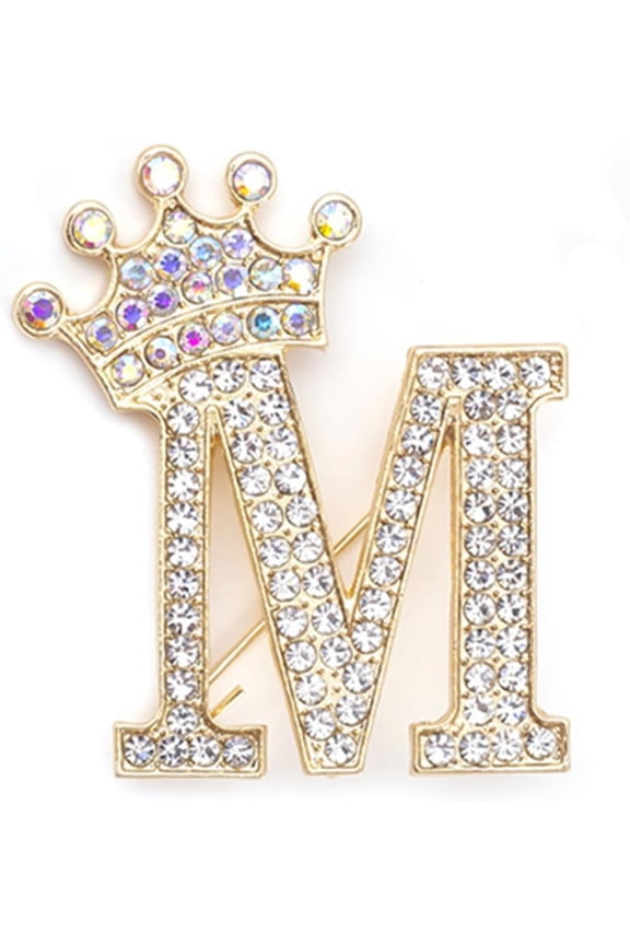 Letter Brooch Pins, Alphabet Initial Brooch Pin English Letters Pearls Brooch Pin Decoration Pin Lapel Pin Collar Pin