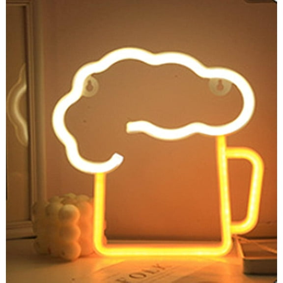 EONQY Neon Sign, LED Neon Light Signs Battery or USB Powered Neon Night Lights Gift for Children, Home Decorations for Christmas Birthday Party