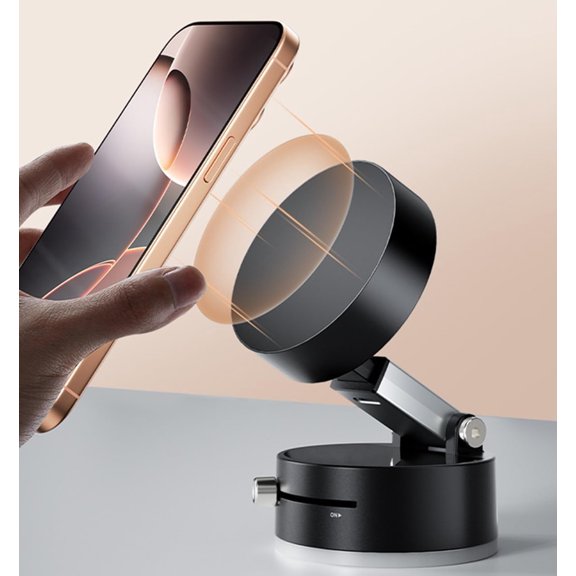 EONQY Phone Holder, Vacuum Magnetic Phone Mount Upgraded Suction Phone Mount Phone Holders for All Smooth Surface