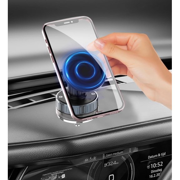 EONQY Phone Holder, Vacuum Magnetic Phone Mount Upgraded Suction Phone Mount Phone Holders for All Smooth Surface