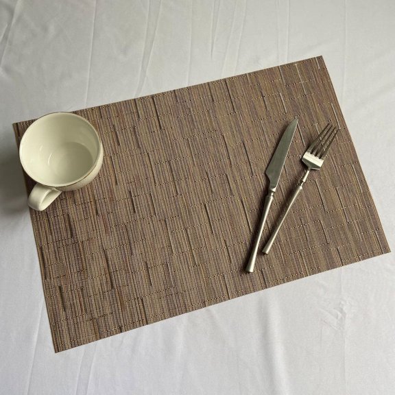 EONQY Placemats, 4Pcs PVC Washable Placemats for Dining Table Mat Non-Slip Placemat Set in Kitchen Accessories