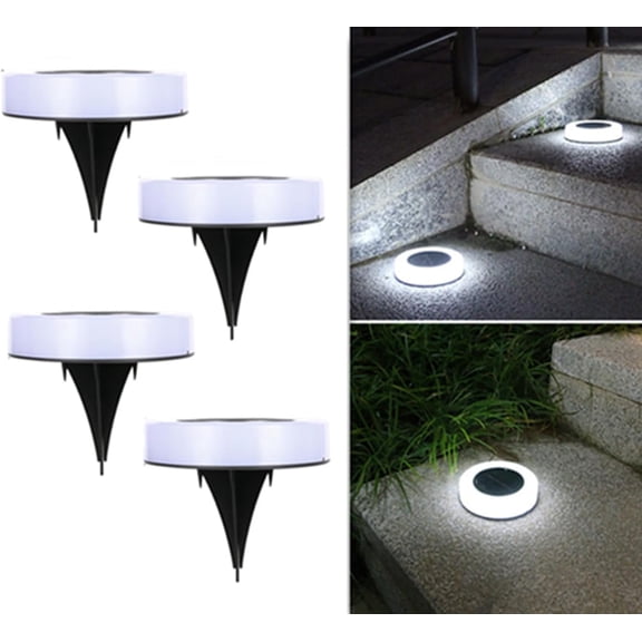 EONQY Solar Paw Print Lights, 4 Pack Dog Paw Solar Ground Lights Garden Lawn Landscape Path Lights Outdoor Waterproof Led Garden Lights