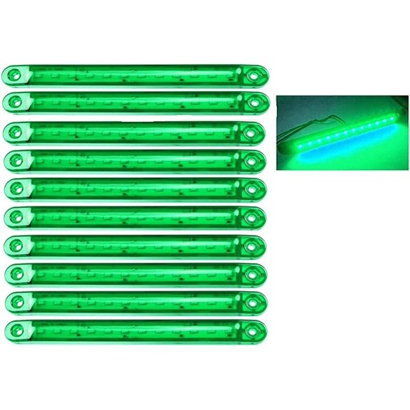 EONQY Truck Side Marker Indicators, 10pcs LED Truck Side Lights 12 SMD LED Side Marker Indicator Light Front Rear Side Light Position Lamps 24V for Auto