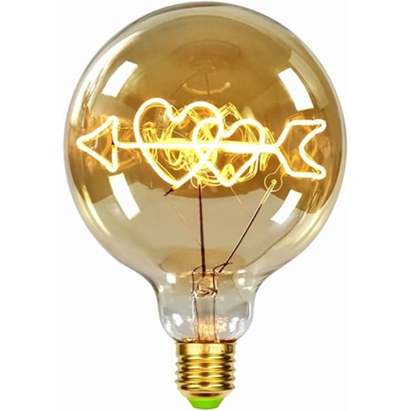 EONQY Vintage Light Bulbs, Alphabet Led Bulbs Edison Bulb 4W 220/240V E27 Decorative Light Bulbs for Bedroom Wedding