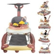 thumbnail image 1 of EONROACOO 5-in-1 Baby Walker for Boys Girls, Adjustable Infant Walkers with Wheels(Pink), 1 of 12