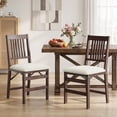 thumbnail image 1 of EOP Folding Dining Chairs Set of 2, Wooden Foldable Dining Room Chairs for Kitchen & Small Spaces, Mid Century Modern Upholstered Kitchen chairs, No Assembly Required, Beige, 1 of 11