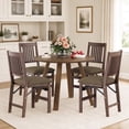 thumbnail image 1 of EOP Folding Dining Chairs Set of 4, Wooden Foldable Dining Room Chairs for Kitchen & Small Spaces, Mid Century Modern Upholstered Kitchen chairs, No Assembly Required, Camel, 1 of 11