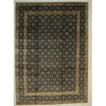 EORC  9 x 12 ft. Ningxia Transitional Wool Area Rug - Brown