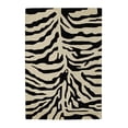 thumbnail image 1 of EORC BLACK Hand-Tufted Wool Transitional Modern Tufted Rug, 4' x 6'-Color:Black,Material:Wool, 1 of 4