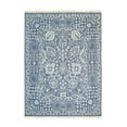 thumbnail image 1 of EORC BLUE Hand Knotted Wool/Bamboo Silk Traditional Agra Rug, 8' x 10'-Color:Blue,Material:Wool, 1 of 4