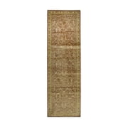 EORC Beige Handmade Afghan Wool Transitional Turkish Knot Rug, 3 x 10-ColorBeige,MaterialWool