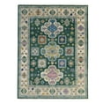 thumbnail image 1 of Hand Knotted Wool D.Green / Beige Traditional Classic Kazak Collection Rug, Made in India, 1 of 6