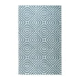 thumbnail image 1 of EORC ME106BL5X8 Hand-Tufted Wool Modern Tufted Stripes Rug, 5' x 8', Blue Area Rug, 1 of 5
