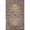 thumbnail image 1 of EORC Blue Hand-Tufted Wool Traditional Suzani Rug, 7'9 x 9'9-Color:Blue,Material:Wool, 1 of 4