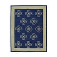 thumbnail image 1 of EORC Blue Handwoven Wool Contemporary Modern Flat Weave Rug, 8' x 12', 1 of 7