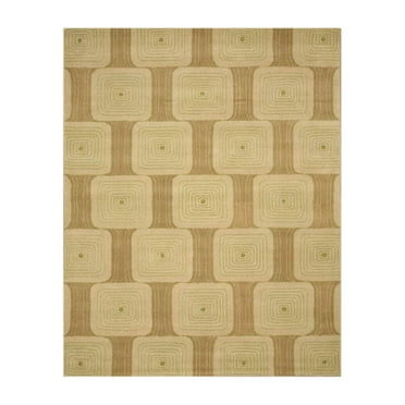 EORC Brown Hand-Tufted Wool Transitional Jerome Rug, 8' x 10'
