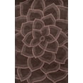 thumbnail image 1 of EORC Brown Hand-Tufted Wool Transitional Wiled Tufted Rug, 5' x 8'-Color:Brown,Material:Wool, 1 of 4