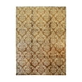 thumbnail image 1 of EORC Brown Handmade Afghan Wool Transitional Turkish Knot Rug, 13'10 x 2'11, 1 of 6