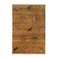 thumbnail image 1 of EORC Brown Handmade Wool Transitional Ningxia? Rug, 3'10' x 5'9, 1 of 3