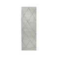 thumbnail image 1 of EORC DO24SL4X12 Hand-Knotted Wool Moroccan  Rug, 4' x 12', Silver Area Rug, 1 of 5