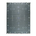 thumbnail image 1 of EORC EI03GY4X6 Hand-Knotted Cotton  Flat Weave Rug, 4' x 6', Gray Area Rug, 1 of 5