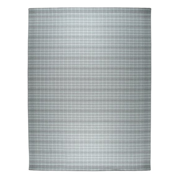 EORC Elegant Gray Transitional Geometric Reversible Flatweave Plaid Area Rug Stylish and Versatile Home D?cor for Living Room, Bedroom, or Office