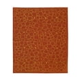 thumbnail image 1 of EORC FAM006RD6X8 6 x 8 ft. Modern Flat Contemporary Weave Wool Area Rug, Red, 1 of 4