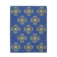 thumbnail image 1 of EORC FAM018BL9X12 9 x 12 ft. Modern Flat Contemporary Weave Wool Area Rug, Blue, 1 of 4