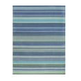 thumbnail image 1 of EORC FLX04GA8X10 Hand-Knotted Wool Knotted Striped Rug, 8' x 10', Lavender Area Rug, 1 of 5