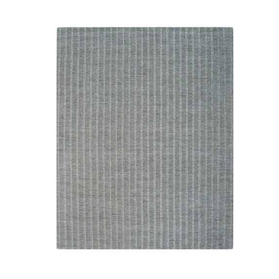 EORC FM13GY8X10 Hand-Knotted Wool Premium Gray Hand-Knotted Rug, 7'9 x 9'9, Gray Area Rug