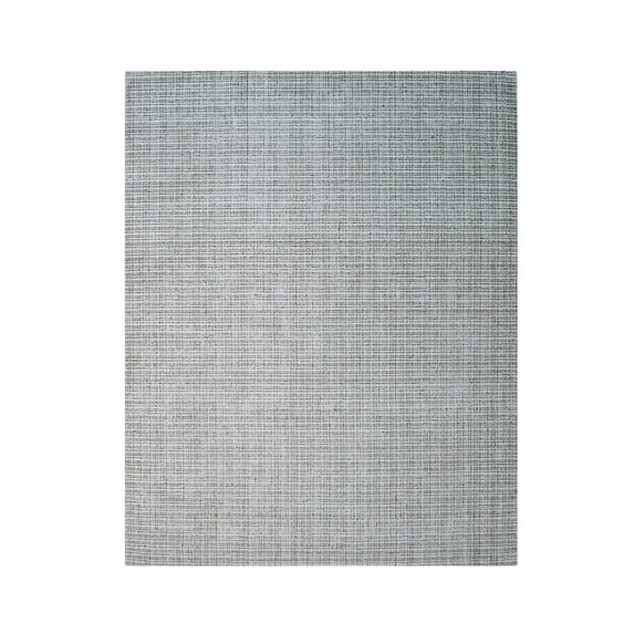 EORC FM14WT4X6 Hand-Knotted Bamboo Silk High Low HANDLOOM 10/10 Rug, 4' x 6', White Area Rug
