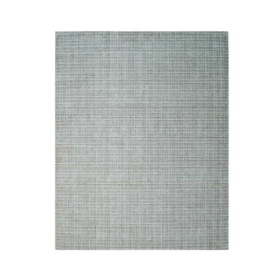 EORC FM14WT8X10 Hand-Knotted Bamboo Silk High Low HANDLOOM 10/10 Rug, 7'9 x 9'9, White Area Rug
