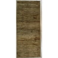 thumbnail image 1 of EORC Gold Handmade Afghan Wool Transitional Turkish Knot Rug, 3' x 10'-Color:Gold,Material:afghan wool, 1 of 4