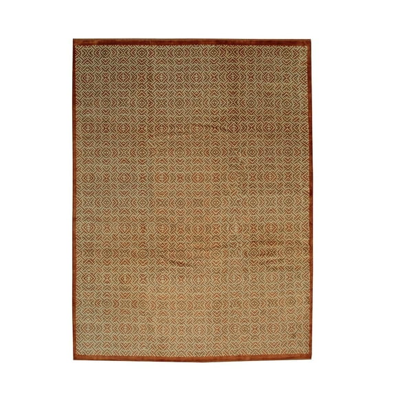 EORC Gold Wool Transitional Ningxia  Rug, 3' x 12'