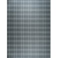 thumbnail image 1 of EORC Gray Transitional Geometric Reversible Plaid Area Rug, 1 of 5
