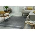 thumbnail image 1 of EORC Gray Hand-Woven Wool Contemporary Natural Wool Flat Area Rug, 1 of 8