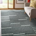 thumbnail image 1 of EORC Gray Hand-Woven Wool Contemporary Natural Wool Flat Area Rug, 1 of 10