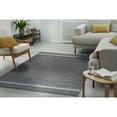 thumbnail image 1 of EORC Gray Hand-Woven Wool Contemporary Natural Wool Flat Area Rug, 1 of 8