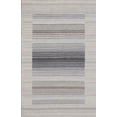 thumbnail image 1 of EORC Gray Hand Woven  Wool and Viscose Modern Reversible flat weave Dhurrie Rug, 1 of 11