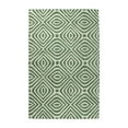 thumbnail image 1 of EORC ME106GN5X8 Hand-Tufted Wool Modern Tufted Stripes Rug, 5' x 8', Green Area Rug, 1 of 5